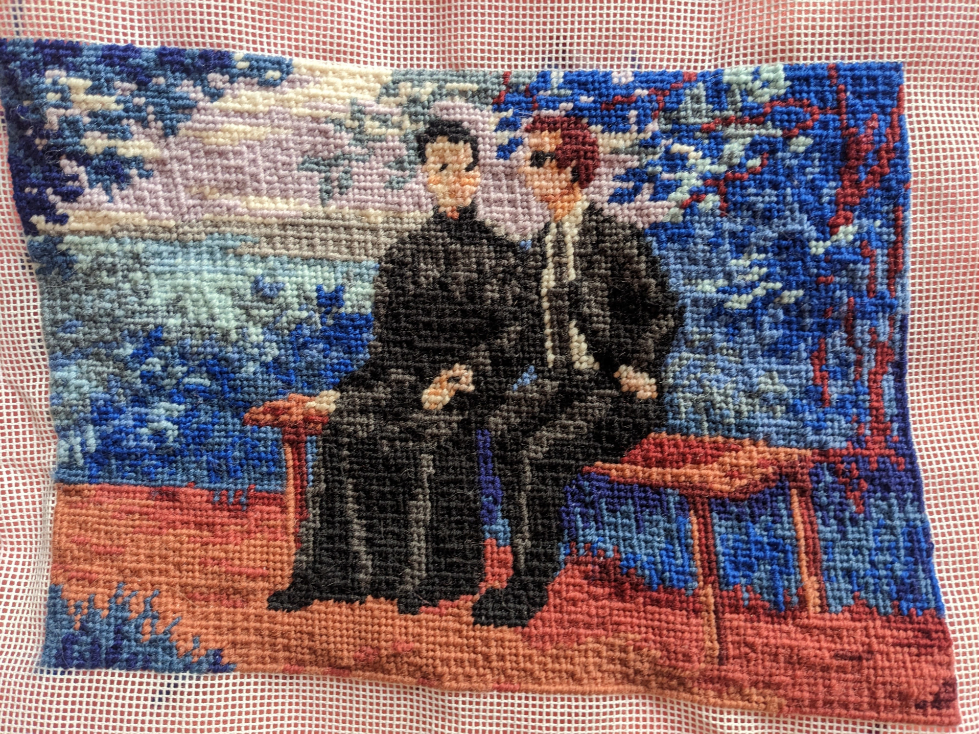 Embroidery: The Bench – main view