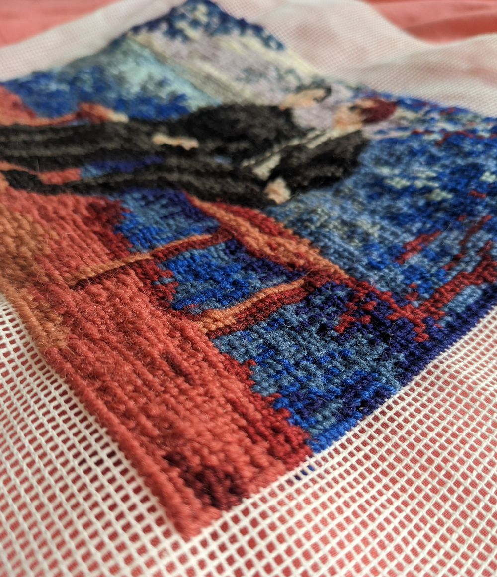 The Bench embroidery – view 3